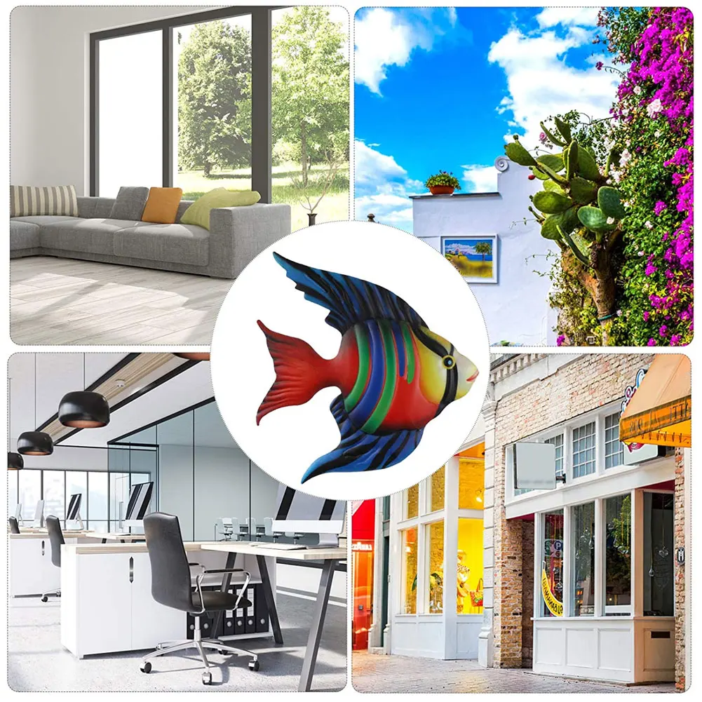 

Wall Decor Wall Hanging Tropical Fish Creative Ornament Craft Wall Art Marine Life Wall Stickers For Kids Rooms Decorative