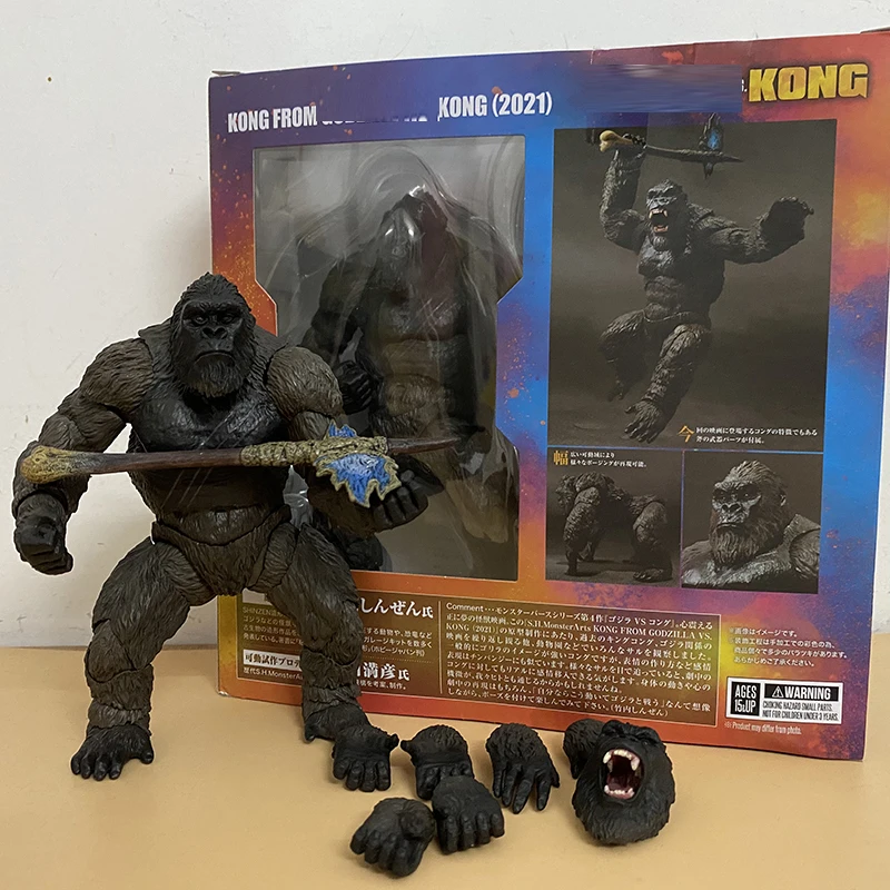 Figura de acci&oacute;n de King Kong, juguete de colecci&oacute;n, regalo-0