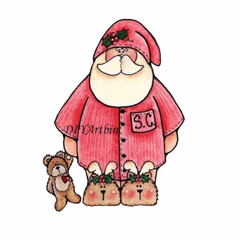 2021 Рождество Санта Клаус высечки в скрапбукинге металла резки штампы трафарет с