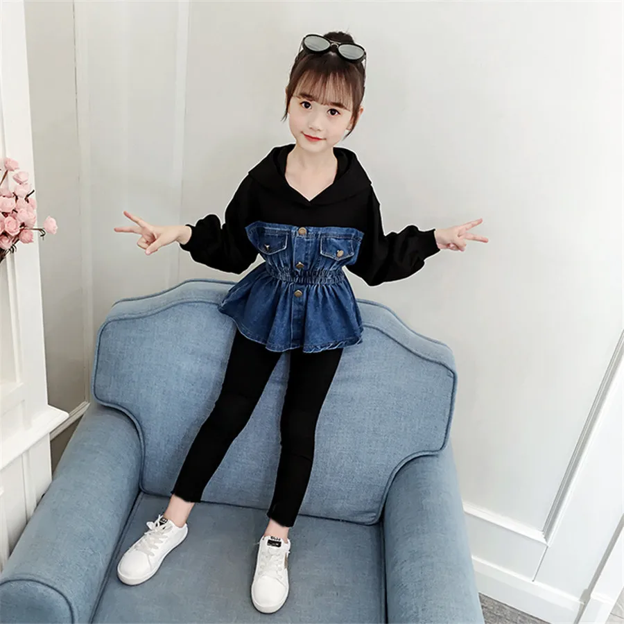 Kids Clothes Set Fashion Teen Girls Tracksuits Autumn Spring 2pcs Children Clothing Sport Suits Girls Clothes 4 6 8 10 12 Years