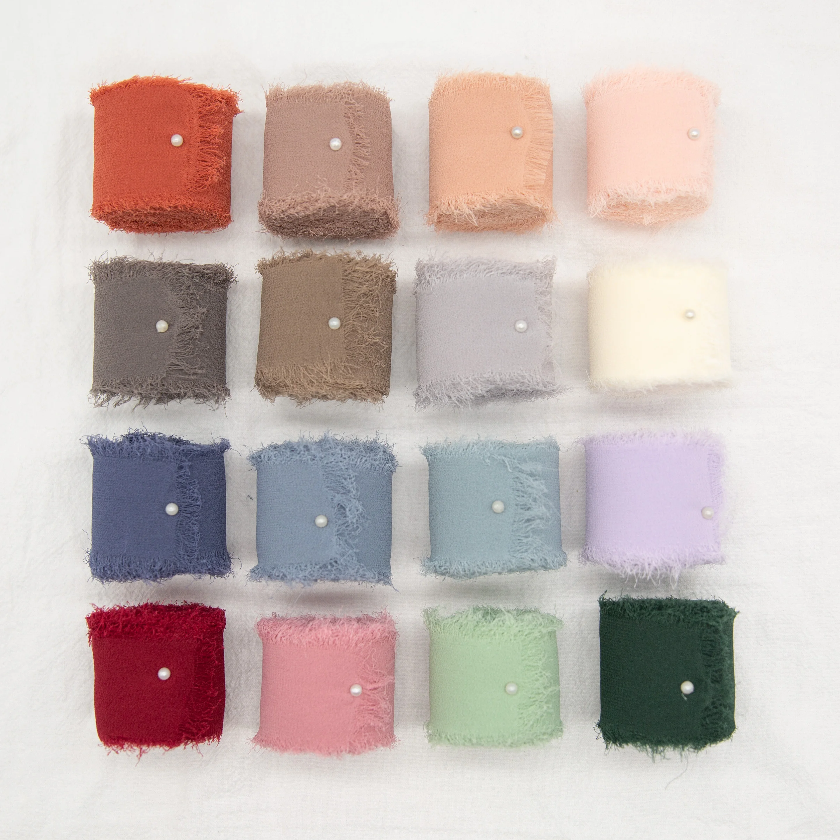 Шифоновая лента с краями шелковые ленты свадебная модель 3 8 см x 6 4 м ручная работа