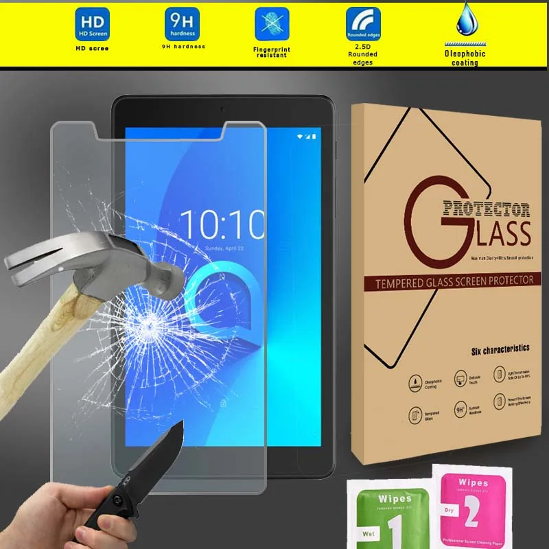 KK & LL для Alcatel 3T 8 дюймовый планшет закаленное стекло Защита экрана 9H прозрачная
