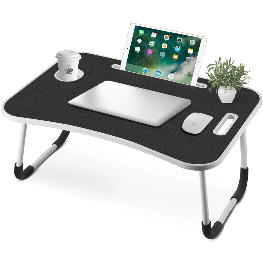 

Складной стол для ноутбука стол подставка держатель портативный учебный стол деревянный складной компьютерный стол для кровати дивана и Ч...