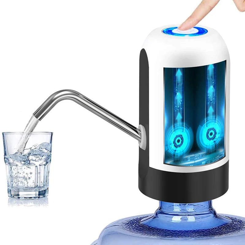 

Home Gadgets Water Bottle Pump Mini Barreled Water Electric Pump USB Charge Automatic Portable Water Dispenser Drink Dispenser