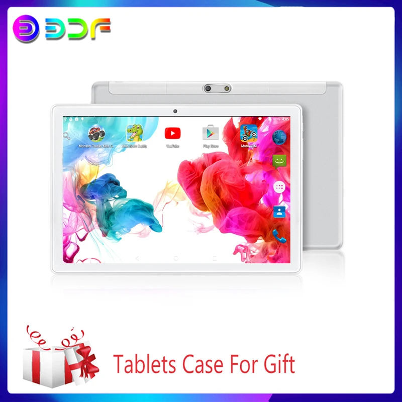 10.1 inch Tablet New 2.5D Steel Screen Tablets 3G/4G Phone Call Android 9.0 Octa Core 6GB-64GB ROM Bluetooth Wi-Fi Tablet PC