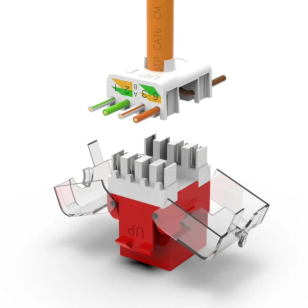 AMPCOM (UL Listed) 10 шт Keystone Jack CAT5e инструмент без RJ45 UTP Дырокол модуль инструмента муфта