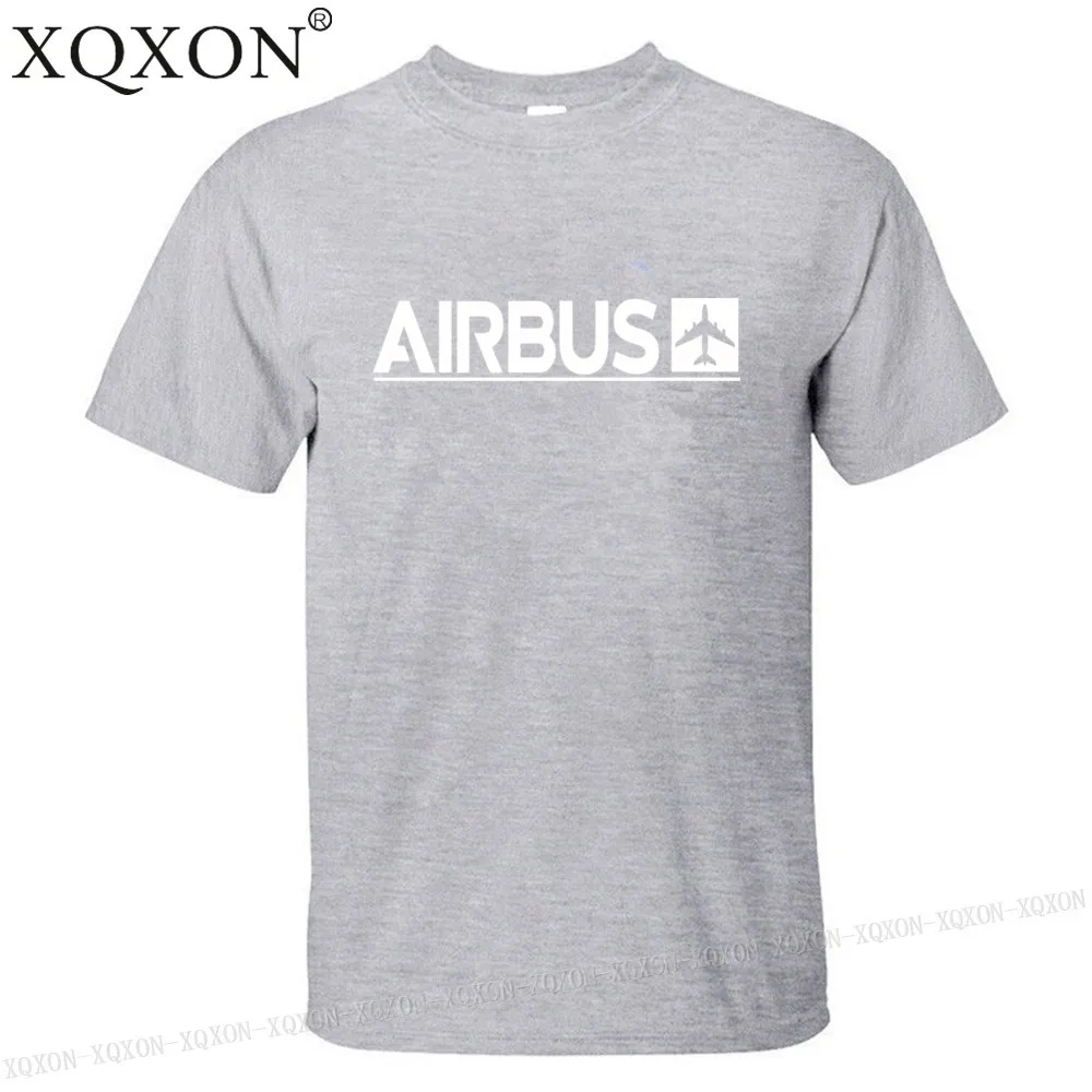 Gray XQXON-, новые Забавные футболки, летние мужские хлопковые футболки, мужские футболки с принтом Airbus, K712 - Цвет: Gray