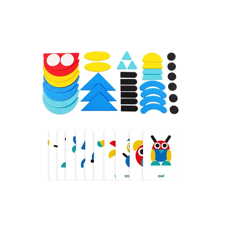 

Children Fun Shape Puzzles 3D Wooden Puzzle Board Toys Child Cognitive Color Learning Toy Montessori Interactive Game Toys Gifts