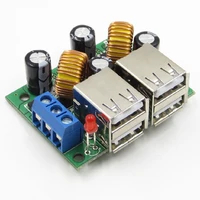 4 usb port step down power supply converter board modules dc 12v 24v 40v to 5v 5a buck module voltage converter