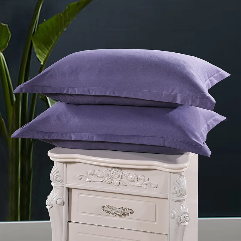

2 Piece Pillow Case Cover Jade Color Brief Style 100% Polyester Pillowcases Bedroom Use Pillow Cases 48cm*74cm 55