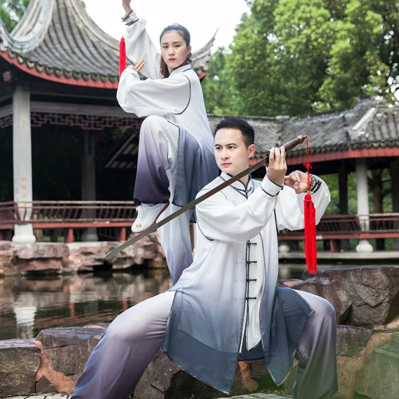 

Новая униформа для боевых искусств, Китайская традиционная народная унисекс одежда для занятий искусством кунг-фу