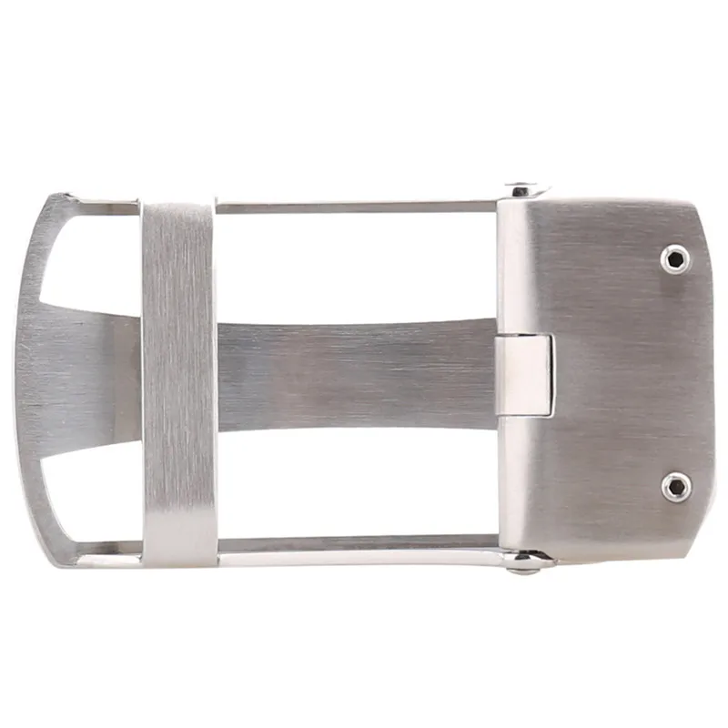 

ZLRPH Stainless steel auto buckle business belt buckle men's waist lead letter Auto button stainless steel Prevention of allergy