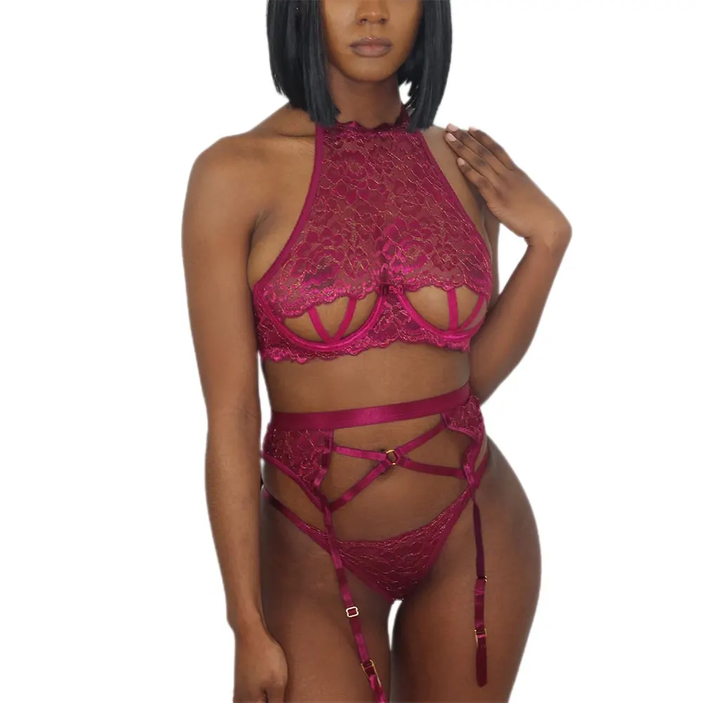 

Сексуальное женское белье Для женщин Ночное полые Круглый вырез Прозрачное нижнее белье цветочное на лямках, купальный костюм бандаж, Т-обр...