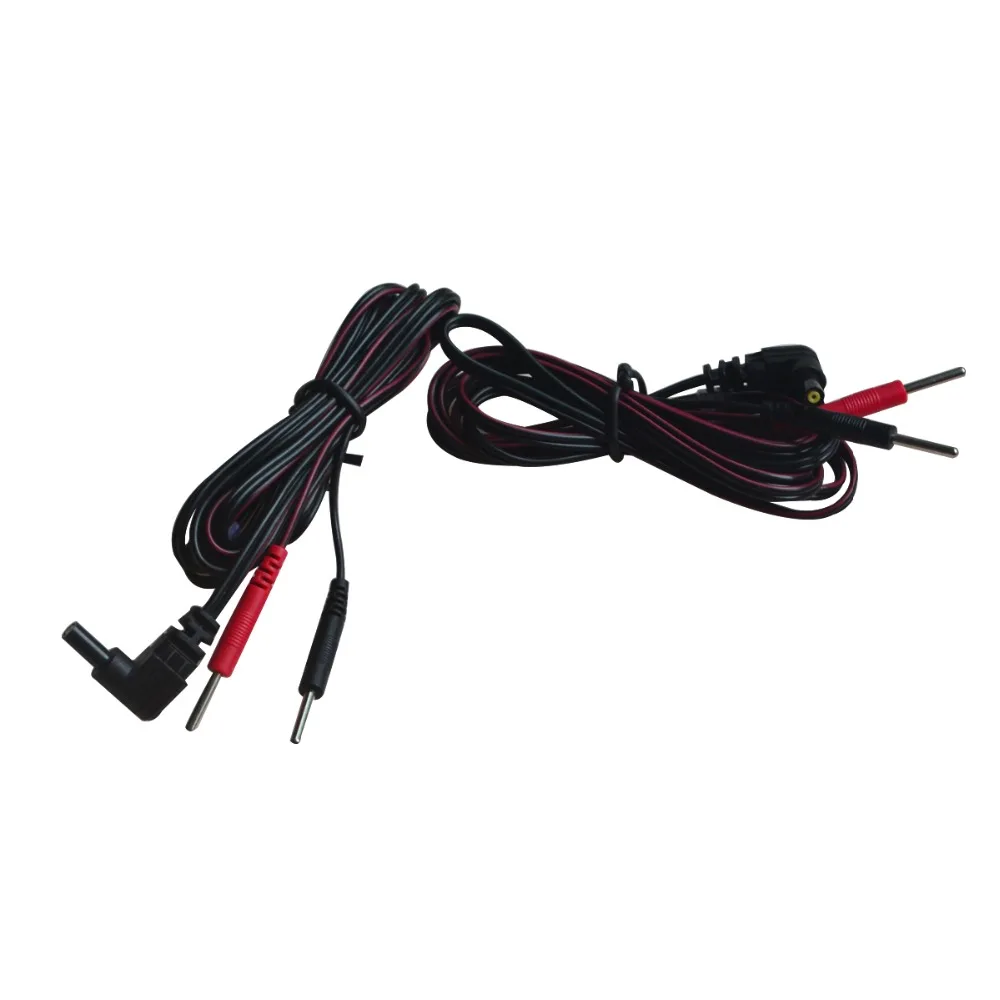 

Digital Tens Lead Wire EMS Replacement Electrodes Connection Cables 2mm For Electrotherapy Massage Equipment Health Care Tool