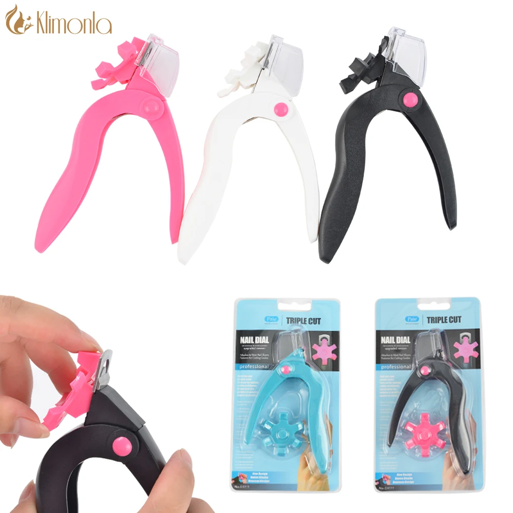 

Nail Art Nail Edge Clipper Cutter Kit Acrylic Gel False Tips French U shape Trimmer Manicure Tool 3 Styles Cutting Ways