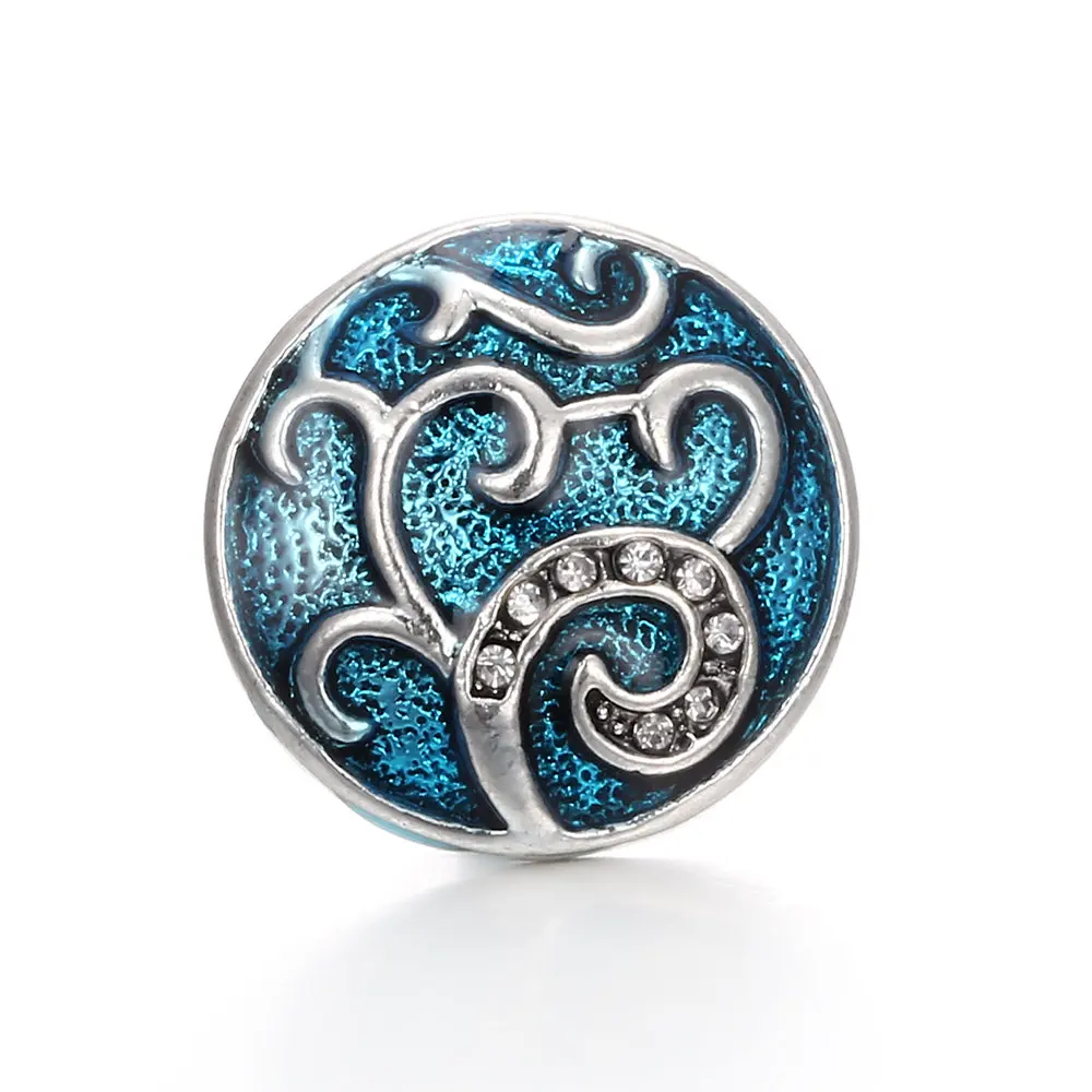 

20pcs High Quality 18mm Metal Snap Button Charm Conch button Snap Button Jewelry