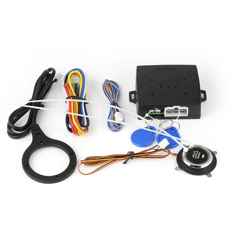 Car Alarm Engine Push Start Button RFID Lock Ignition Starter Keyless Entry Stop Anti-theft System NQ-ST9002 | Автомобили и