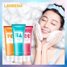 Очищающее средство для лица LANBENA, крем с гиалуроновой кислотой очищающее средство с витамином С, Отбеливающее, сужающиеся поры, уход за лицом, укрепление морщин, PH-баланс кожи