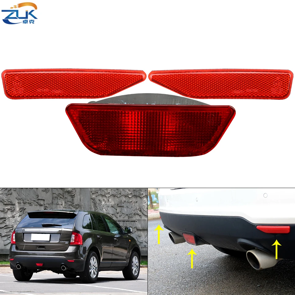 ZUK заднего бампера отражатель туман светильник противотуманная фара для FORD EDGE 2011