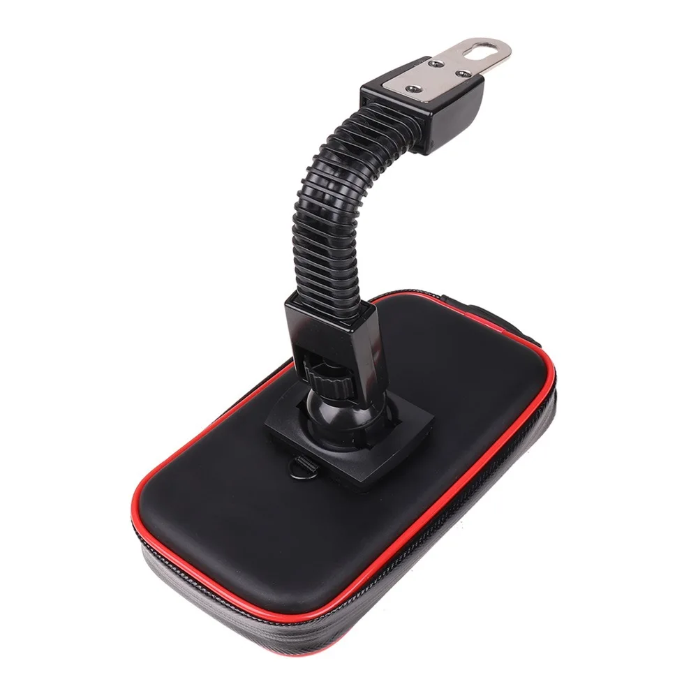 motorcycle mobile phone holder rearview mirror motorcycle waterproof bag holder 5 5 6 3 inches free global shipping