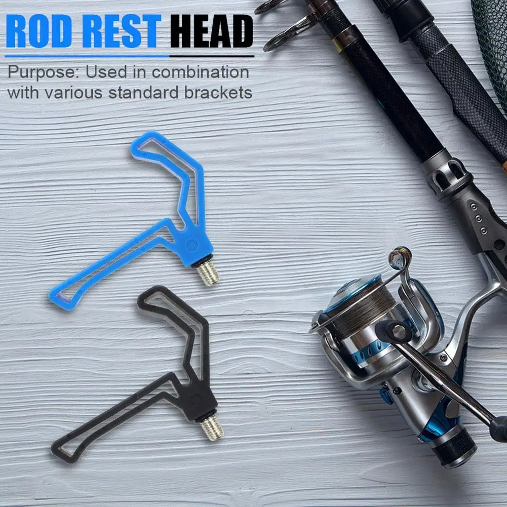 

M3/8 Plastic Fishing Rod Rest Gripper Carp Fish Shape Bracket V Pole Holder Support Stand A1u7