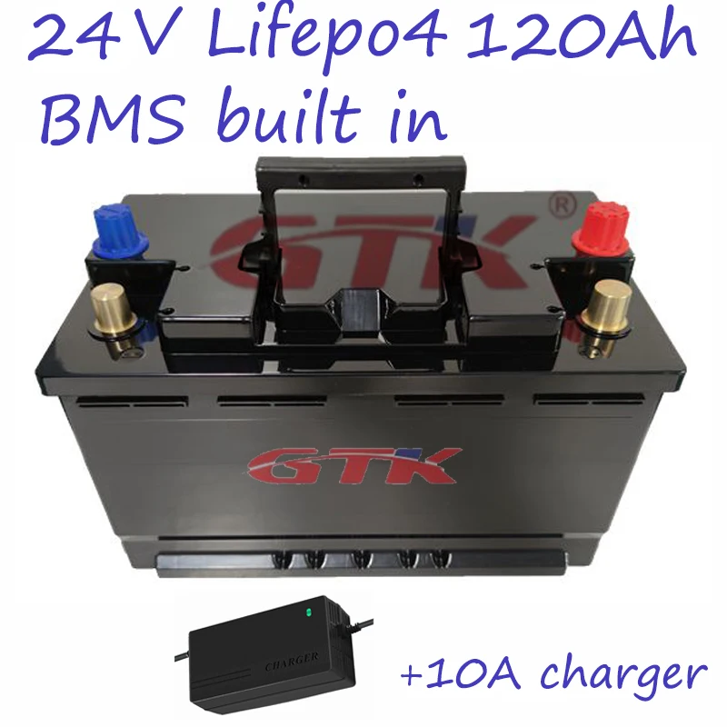 24V 120AH Lifepo4 Батарея пакет глубокий 2000 Длинная жизнь цикла 3 2 V