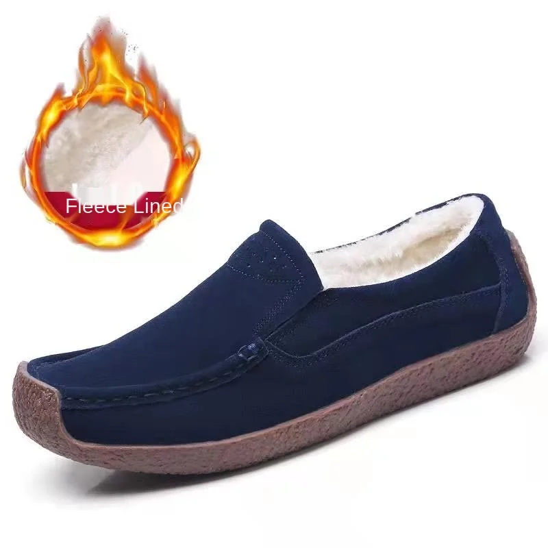

New Woman Loafers Casual Moccasins Faux Suede Quality Female Flat Shoes Slip on Ladies Comfort Plus Size Womens Shoes