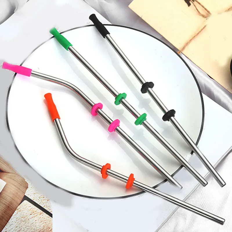 Многоразовая Питьевая соломка из нержавеющей стали металлическая соломинка с