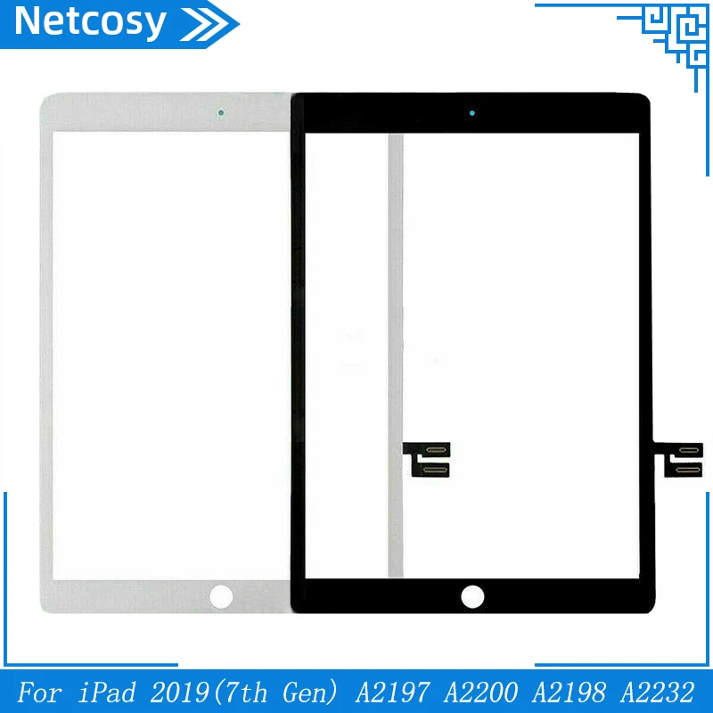 Сенсорный экран Netcosy для iPad 2019 дигитайзер стеклянная панель ремонт 10 2 '񟭓 A2197