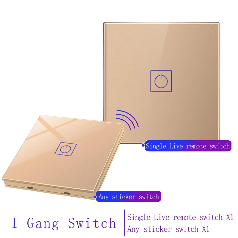 Роскошный настенный сенсорный выключатель KEKA стандартный светодиодный