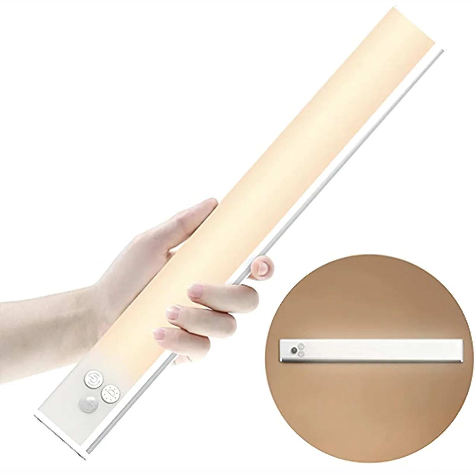

power saving USB Charge Human Body Induction Closet Light 3 Gears LED Night Light Bedroom Closet Light Staircase Cabinet Lamp