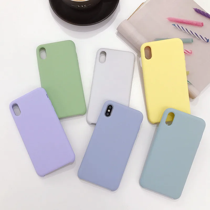 Жидкий силиконовый чехол для iPhone 7, 8, 6, 6s Plus, устойчивый к царапинам, защитный чехол для iPhone 11 Pro Max XR X XS Max, чехол