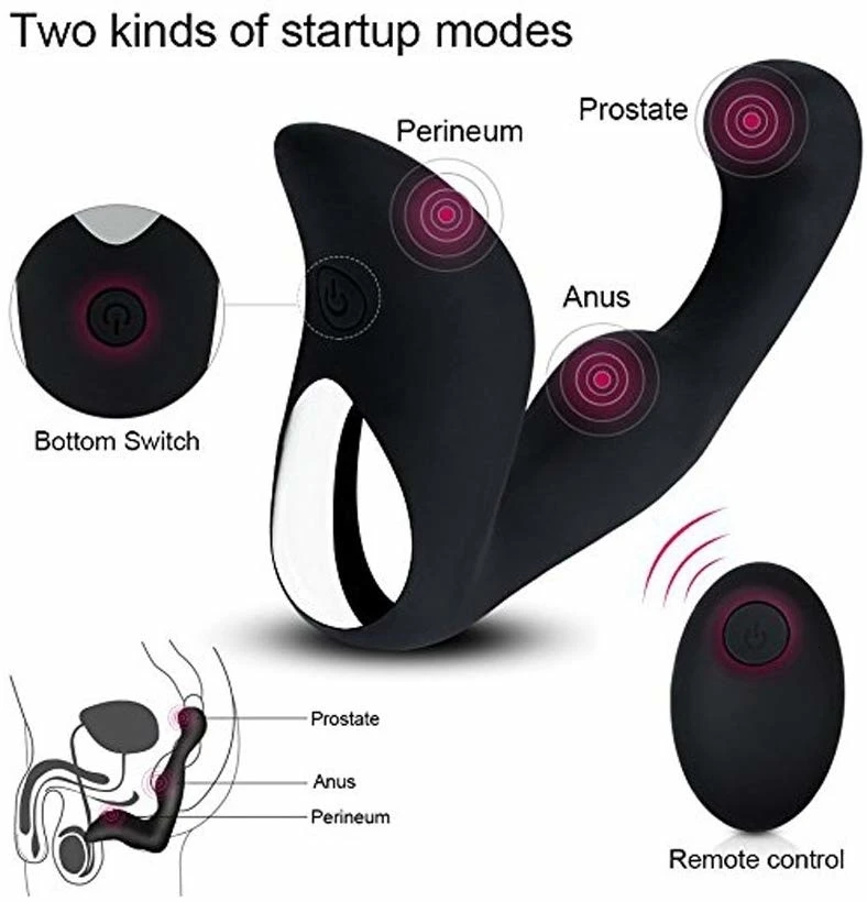 Вибрационный массажер с 9 режимами МОЩНАЯ ВИБРАЦИЯ Водонепроницаемая USB зарядка