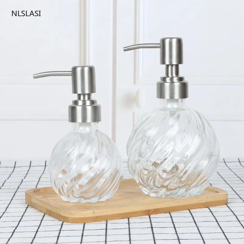 Высококачественный стеклянный шампунь пуш типа гель для душа мыло рук маленькая