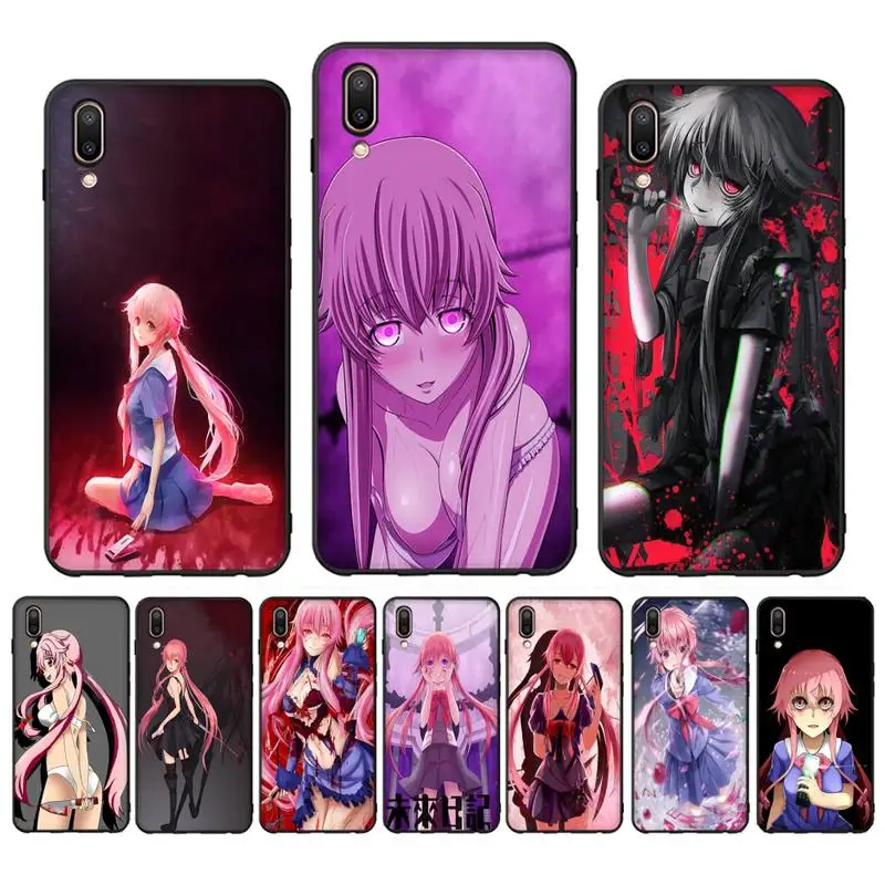 

Japanese Anime Future Diary Mirai Nikki Phone Case Case For Oppo Reno Realme C3 6Pro Cover For vivo Y91C Y17 Y19 Funda Capa