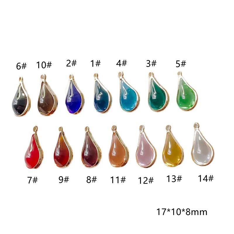 Серьги-капельки в виде Стразы с позолотой простые цветные аксессуары для сережек