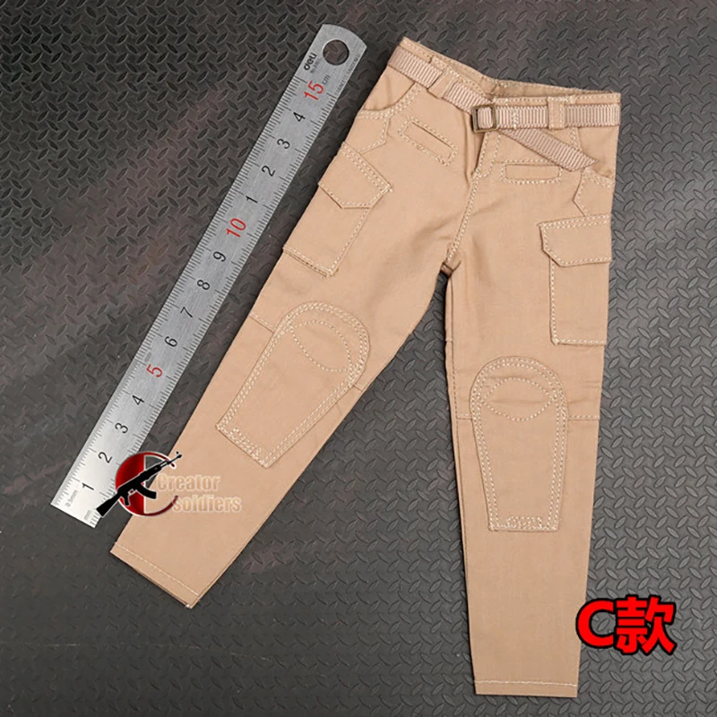 

1/6 Scale Action Figure Male Accessory Army WWII Military soldier M003 Combat Pants Army Pants Men's Trendy Casual Trousers 12In