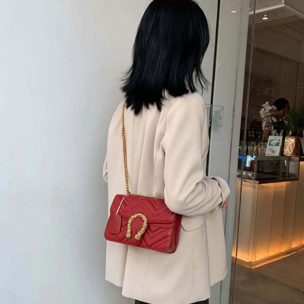 Новинка 2020 модная женская сумка красная сетчатая сумка-мессенджер в стиле ретро