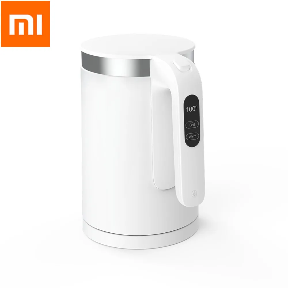 White EU Электрический чайник VIOMI Pro, 1800 л/Вт, умный, постоянный, 5 мин, быстрое кипячение, OLED чайник для воды, бытовой YM-K1503 - Цвет: White EU