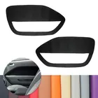 Для Ford Mustang 2005 2006 2007 2008 2009 2 шт. интерьер автомобиля Передняя дверная ручка панель из микрофибры Кожаный Чехол Декор