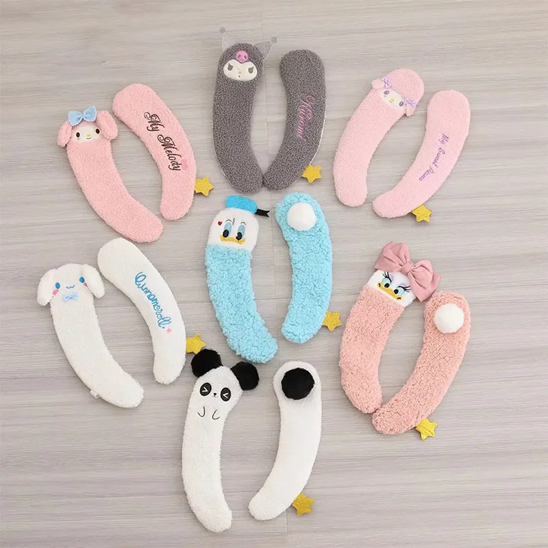 

Kawaii Kuromi Cinnamoroll плюшевое сиденье для унитаза четыре сезона универсальная Водонепроницаемая Крышка для унитаза утолщенная милая девушка сер...