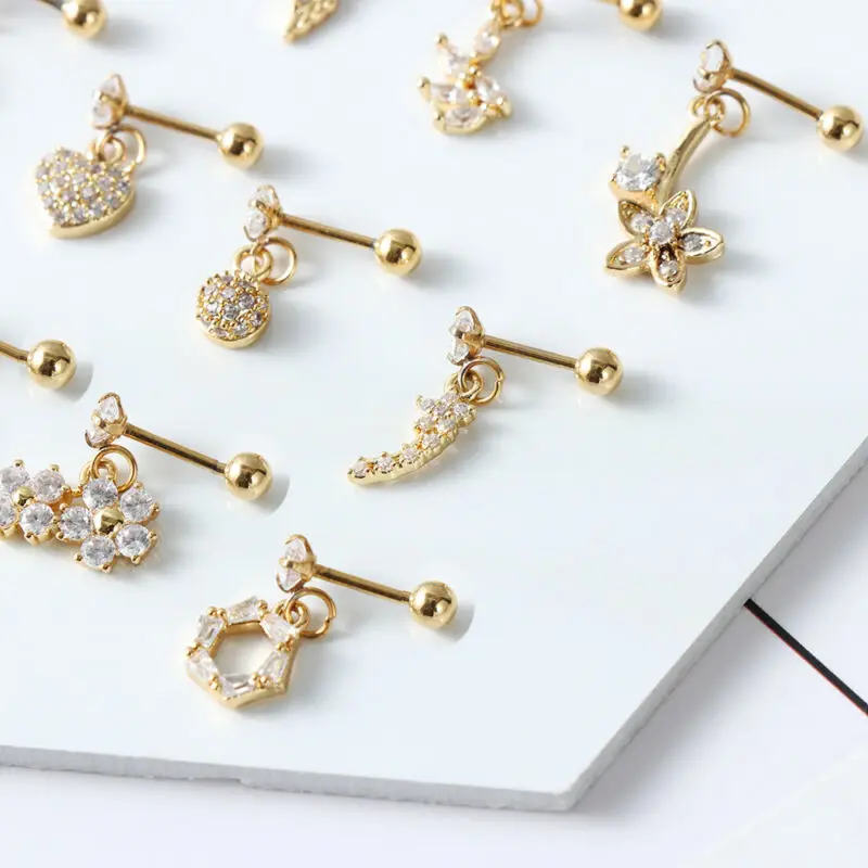 Серьги гвоздики золотистого и серебряного цвета серьги с кристаллами маленькие