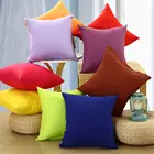 Модный чехол для однотонная подушка, чехол для подушки, чехол для дивана, офисной кровати из спандекса, сверхмягкая задняя наволочка 40x40 см