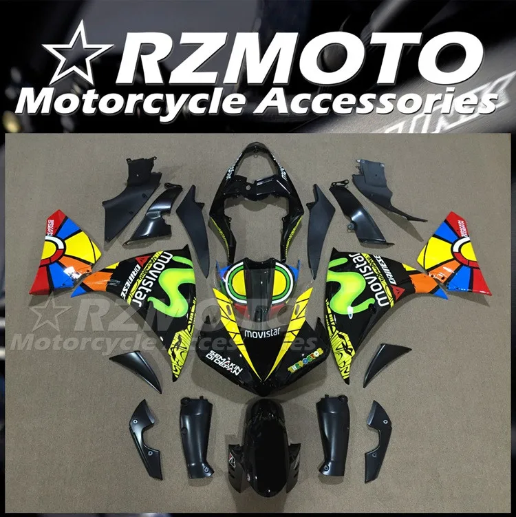 

4Gifts Injection mold New ABS Whole Fairings Kit Fit for YAMAHA YZF-R1 R1 2009 2010 2011 09 10 11 Bodywork set Movistar