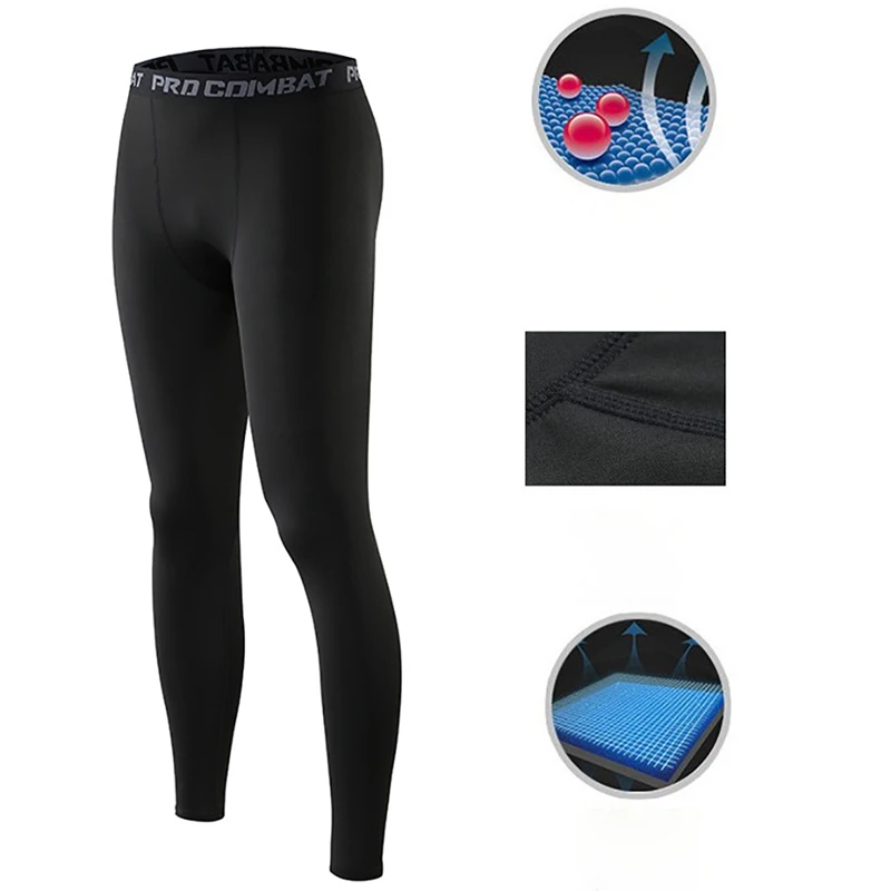 

Anti-sweat Elastic Quick Drying Sports Running Fitness Training Tights Trousers sweatpants Breathable Jogging Pants