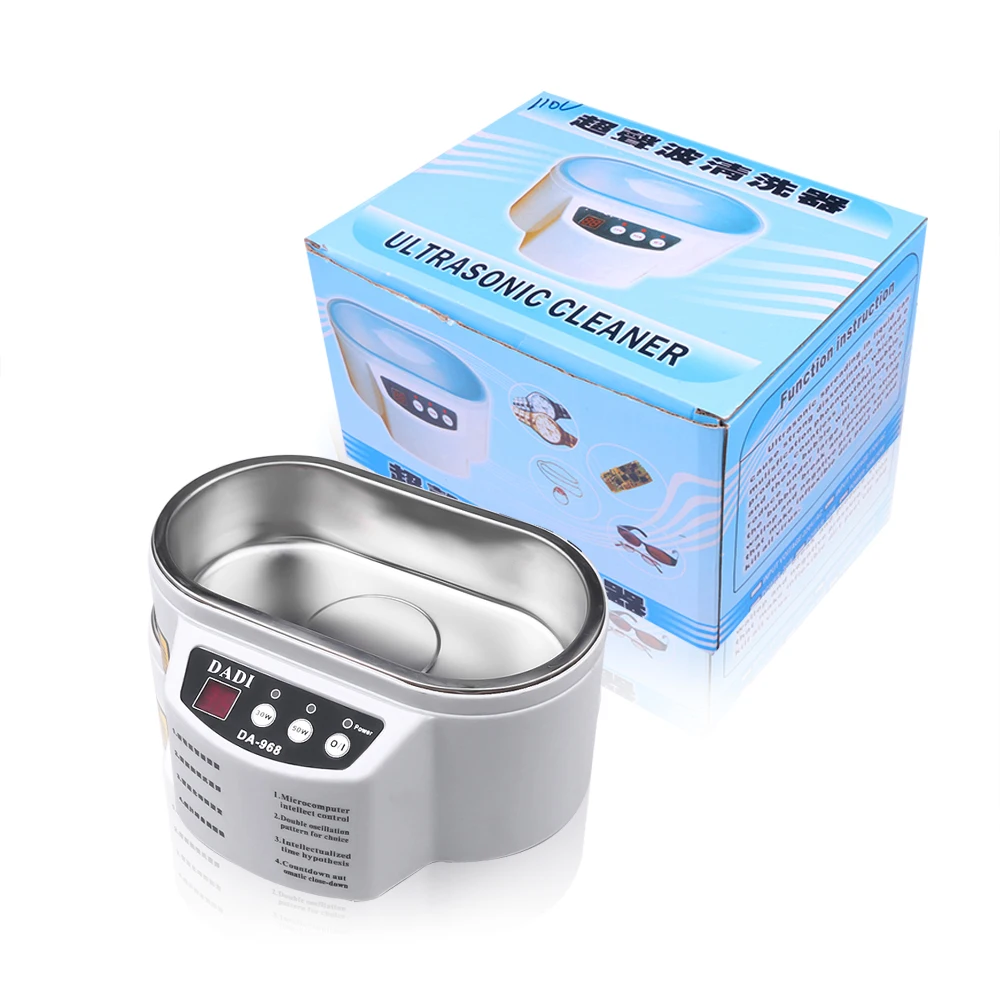 Prezzo 600ml Mini Pulitore Ad Ultrasuoni Occhiali Gioielli Orologio Detergente Per Protesi Spazzola Per Trucco Controllo Intelligente Pulitore Ad Ultrasuoni