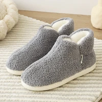 dropshipping 2022 waterproof spring cotton slippers male home warm men women shoes indoor outside fluffy loafer shoes