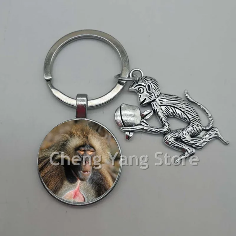 Парный брелок с подвеской в виде обезьяны для автомобиля женская сумка гламур