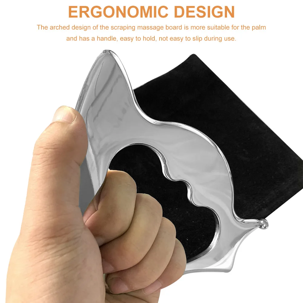 Скребок Для Массажа Гуаша из нержавеющей стали пластины для похудения уход за