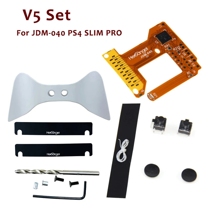 V5 Set White Rapid Fire совместимый для playstation 4 JDM-040 контроллер Mod Plus для PS4 Pro Rapid Fire V5 - Цвет: V5 Set White